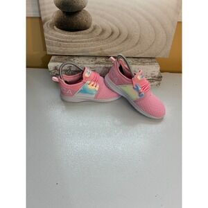 Nautica Kids Girls Pink Iridescent Accent Lightweight Walking Jogging Sneakers